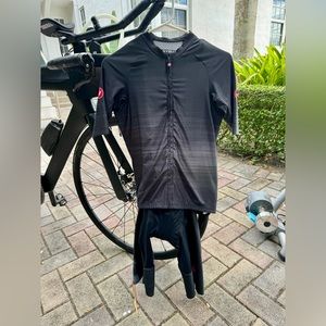 Castello Free Aero RC Kit Jersey Top and Bib Shorts Black